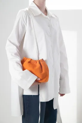 Harpers Emporium Gathered Bag Short in Tangerine