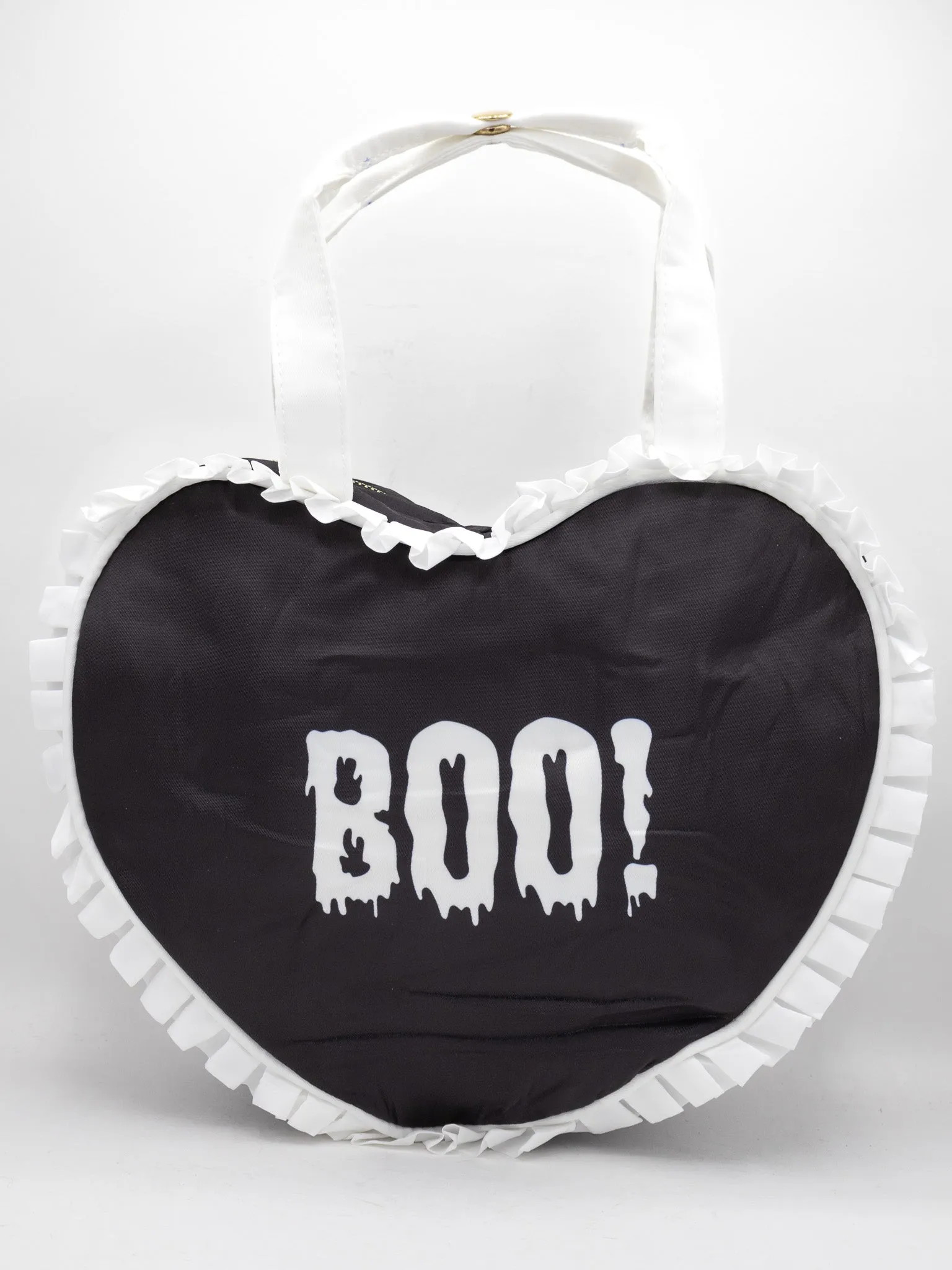 Heart Shaped Ghost Ruffle Purse