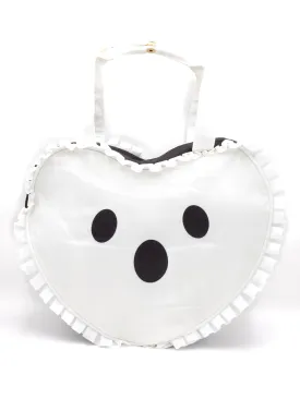 Heart Shaped Ghost Ruffle Purse