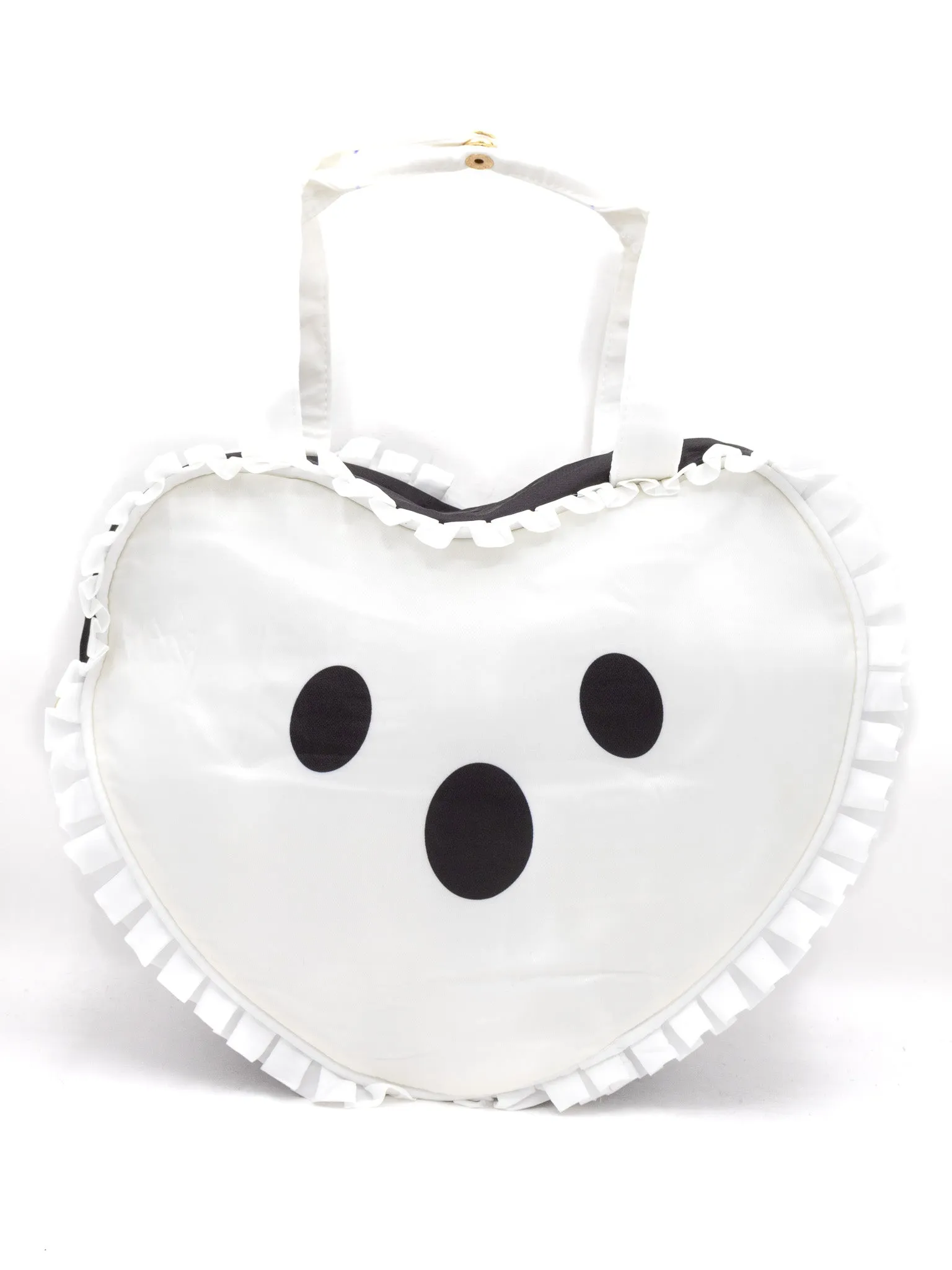 Heart Shaped Ghost Ruffle Purse