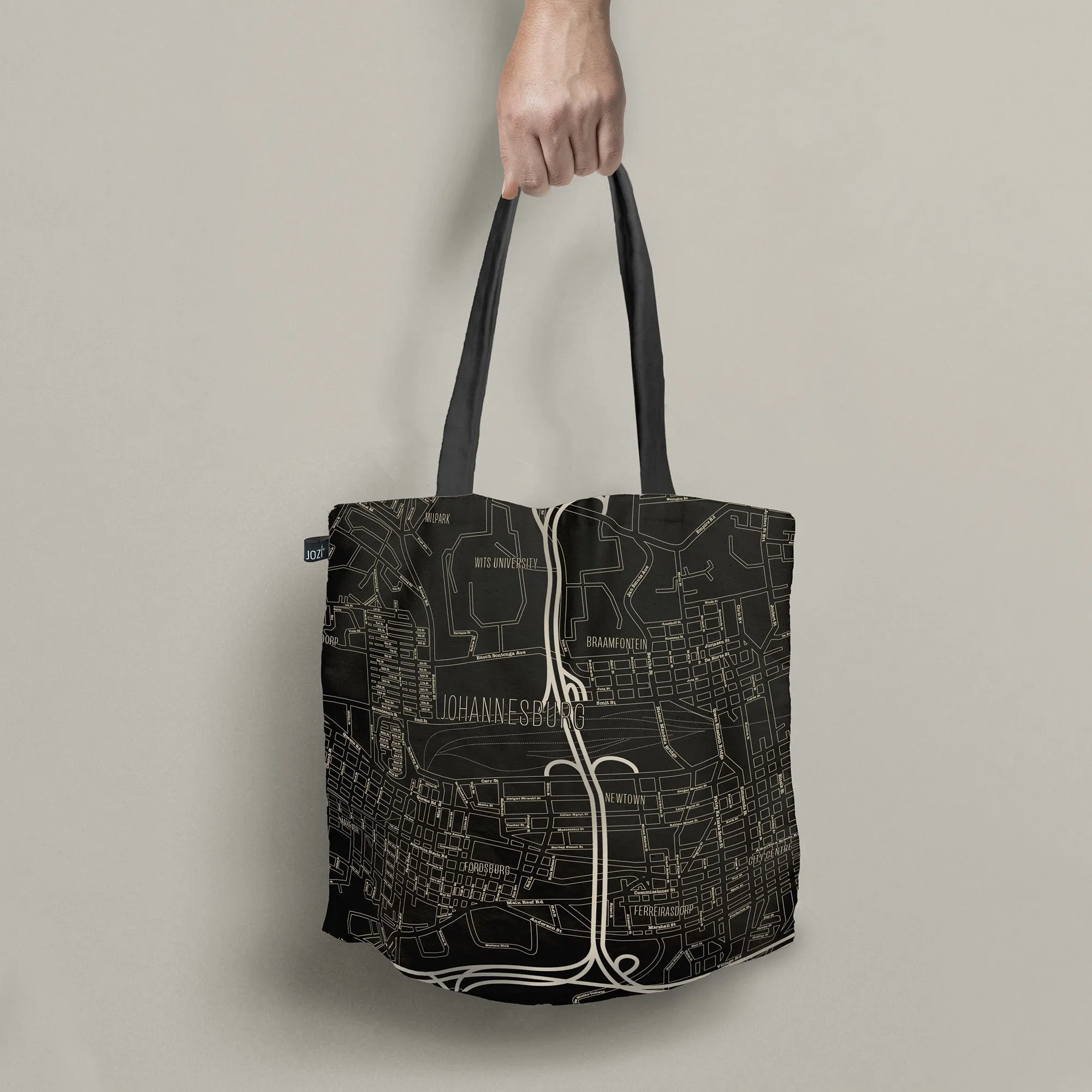 Joburg CityMap ToteBag | regular black