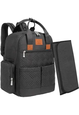 KeaBabies Bree Diaper Bag Backpack with Changing Pad