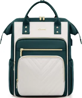 LOVEVOOK 15.6 Inch Laptop Backpack for Women,Travel Work Backpack Purse with USB Port,Large Capacity Nurse Bag Teacher Backpack,Waterproof Casual Daypack Business Computer Bag