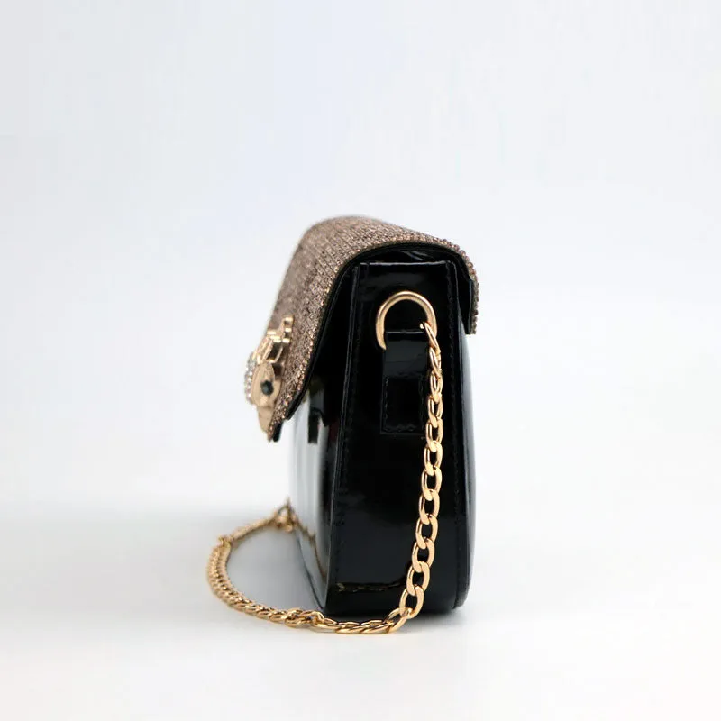 Luxury Diamond Eagle Head Evening Clutch Bag for Women #22