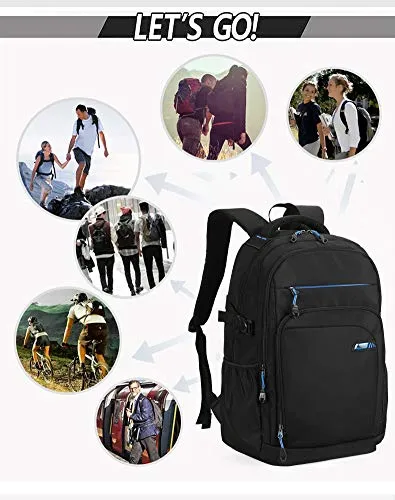 Meetbelify Big Kids School Backpack For Boys Kids Elementary School Bags Black/Green