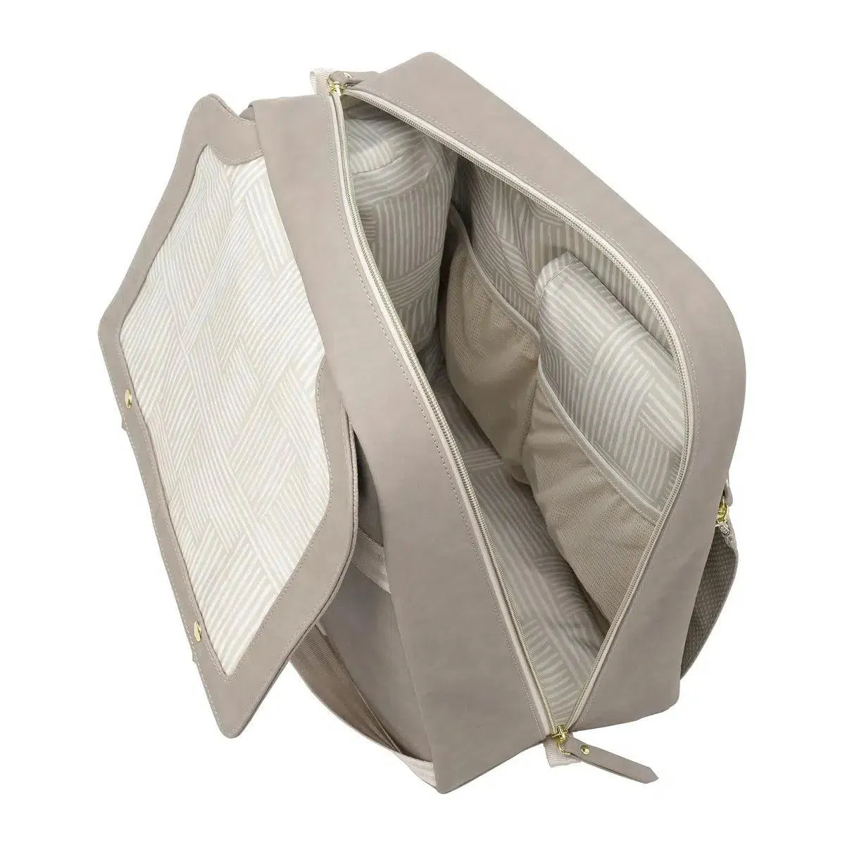 Meta Backpack in Sand Cable Stitch, Tandem Tote & Stoller Clips Bundle