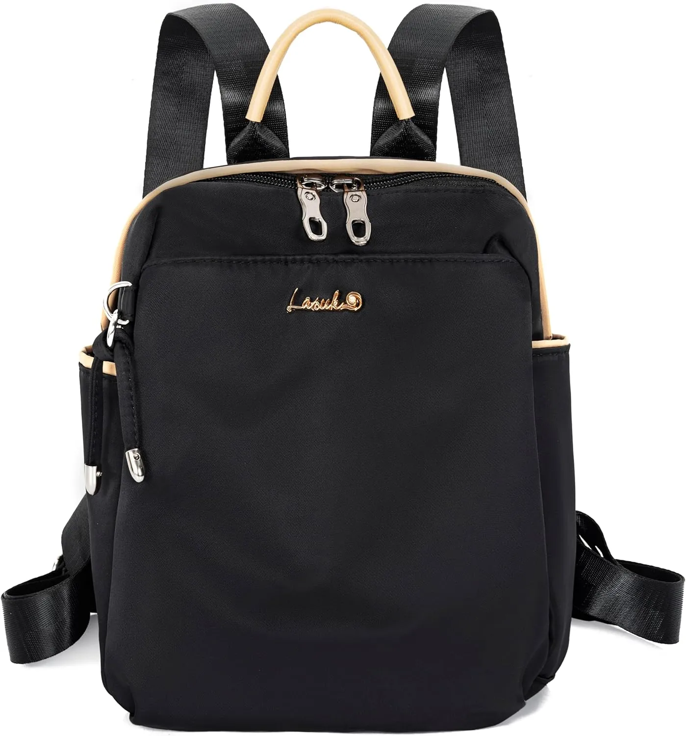 Mini Backpack, Small Lightweight Travel Backpack Purse, Waterproof Daily Backpack Purses, Black