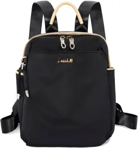 Mini Backpack, Small Lightweight Travel Backpack Purse, Waterproof Daily Backpack Purses, Black