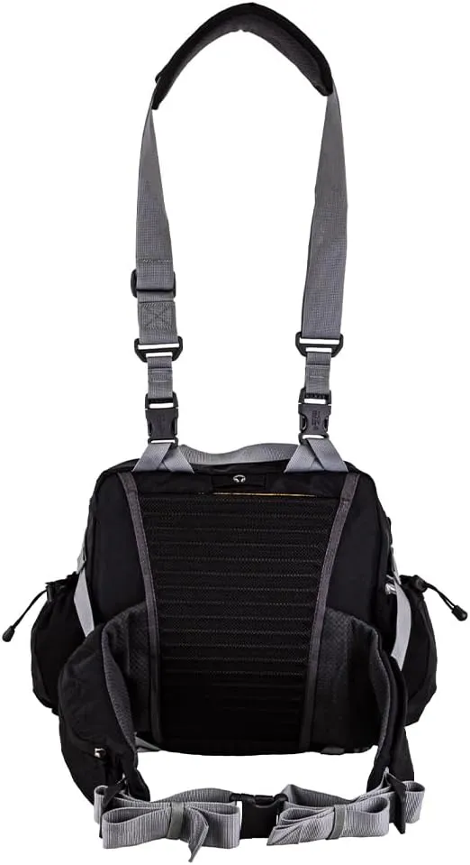 Mountainsmith Day Lumbar Waist pack, Running, Hiking, Cycling, Travel, and Outdoor Sport Activities with Dual Water Bottle Holders, Grey Black