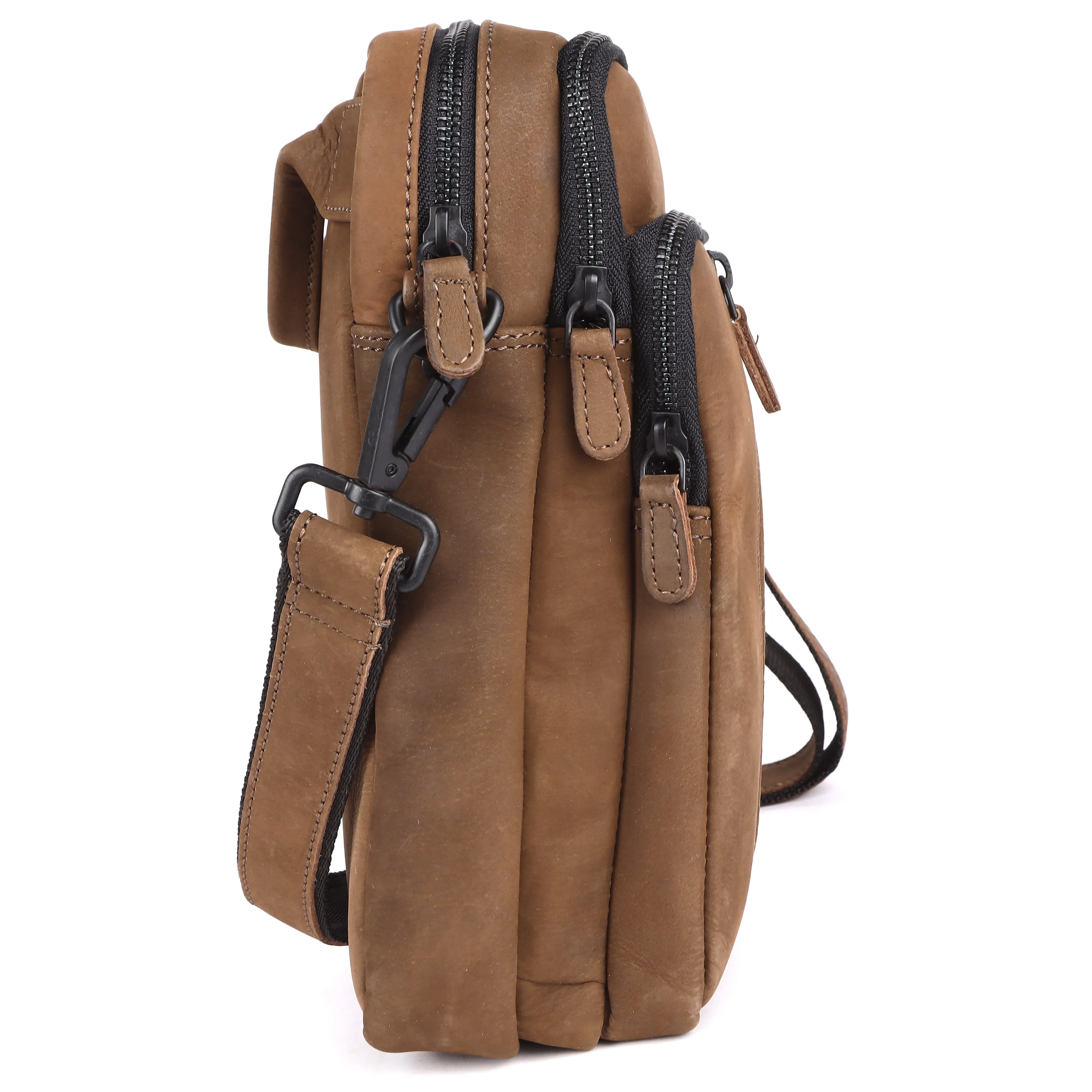 Naka Leather Crossbody/Messenger Bag #2531B