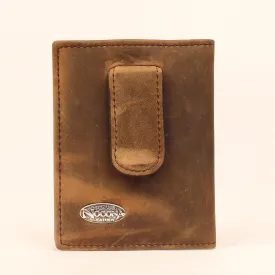 Nocona Smooth Leather Bi-Fold Money clip