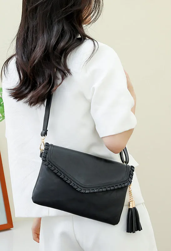 Paziye Vintage Tassel Clutch Satchel