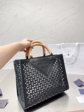 PD248 Small Leather Prada Symbole Bag / 11.8x9.4x3.7inch