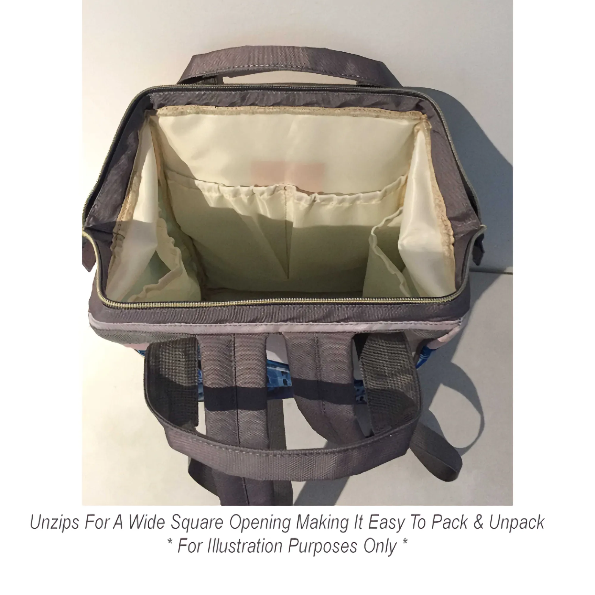 Personalized Patchwork Soft Green With Personalized Name Label Multi-Function Backpack