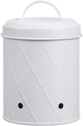 Potato Onion Garlic Pot Ventilated Metal Box Vegetable Storage Tin Food Container Bucket for Picnic Outdoor Slow Cooking C, White Type C