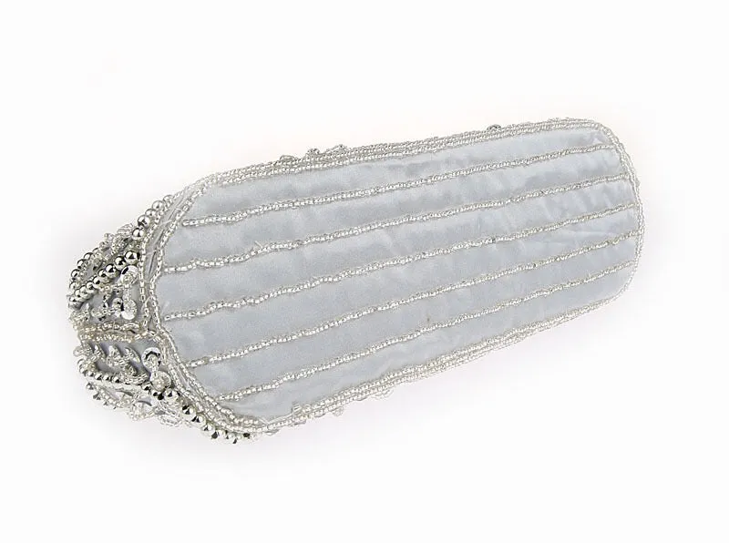 Silver  Beaded Purse