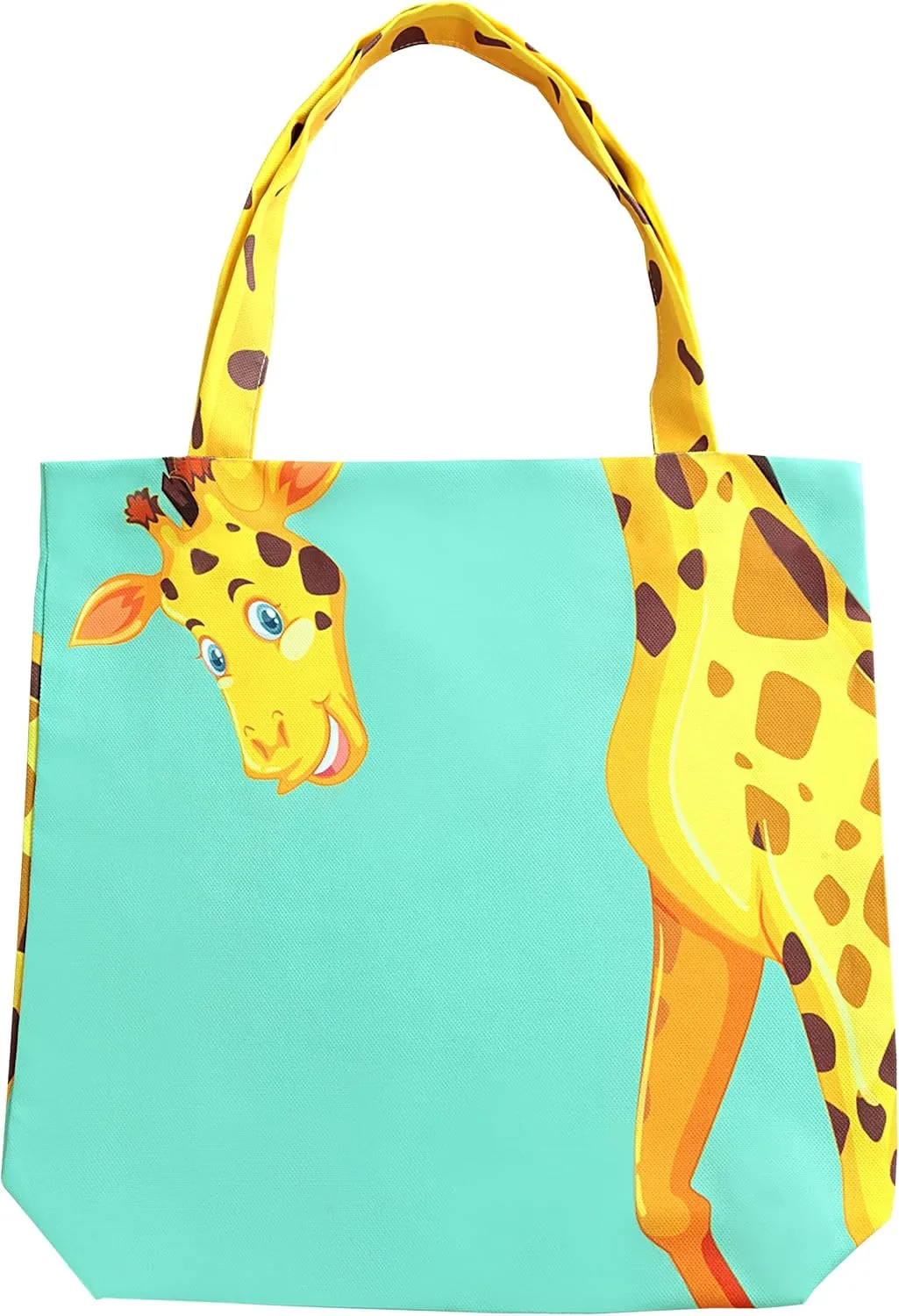 Sophie the Giraffe - Funny Giraffe Decor - Reusable Canvas Tote Bag for Women - Book Tote - Green