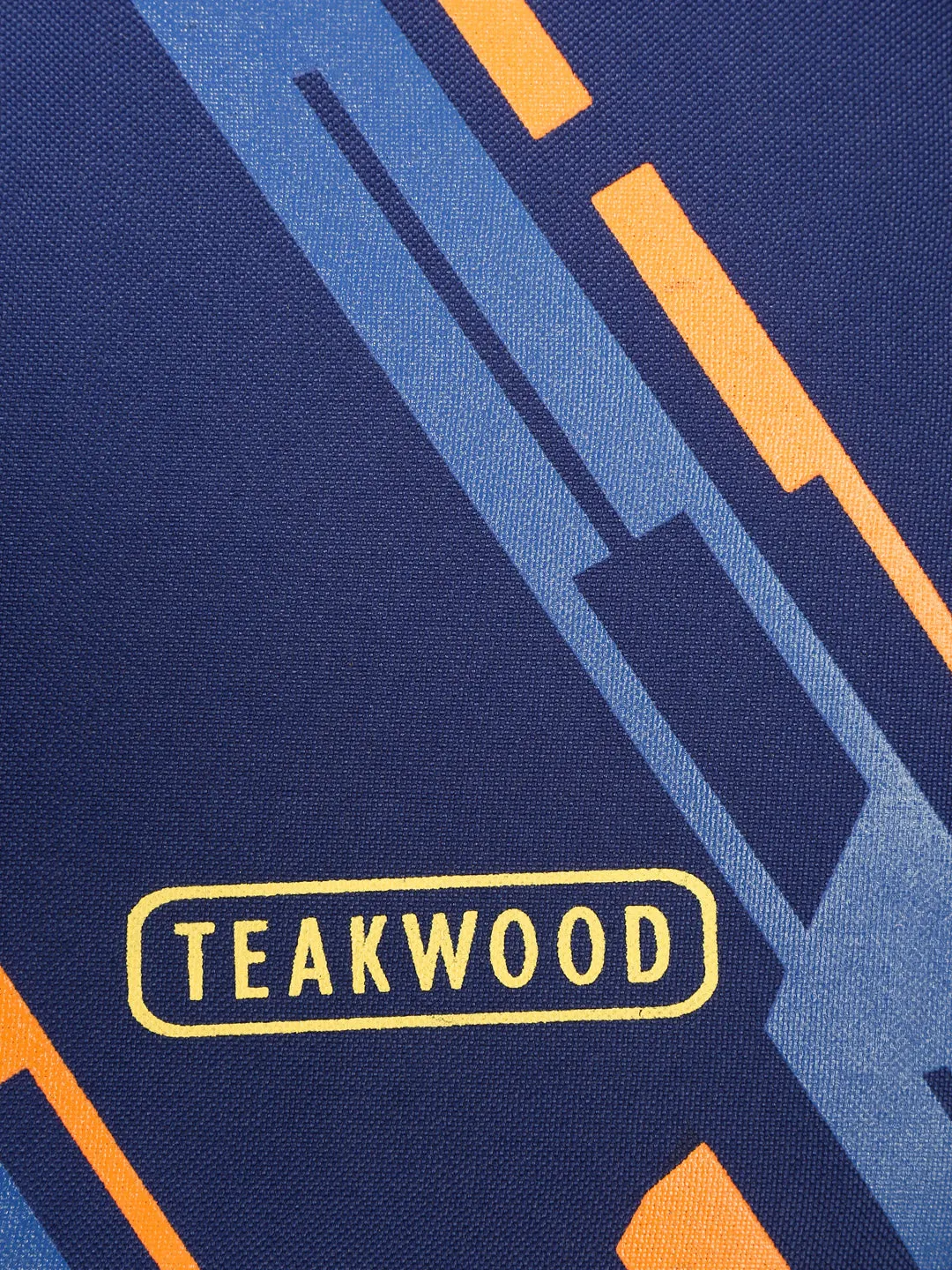 Teakwood Leather Navy Blue Printed Small Duffel Bag