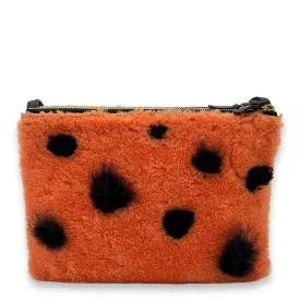 Trio Crossbody Bag Orange, Gold hardware