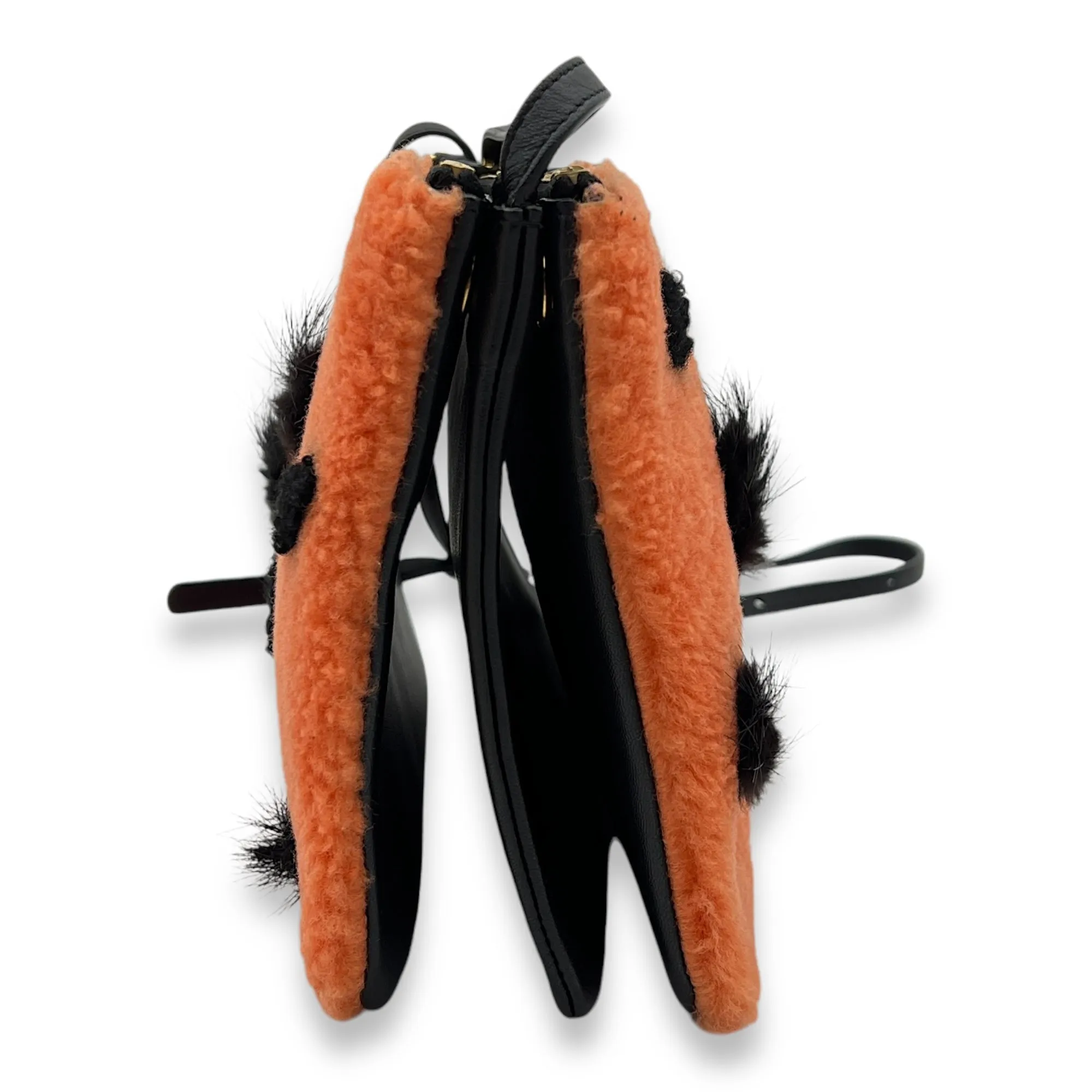 Trio Crossbody Bag Orange, Gold hardware