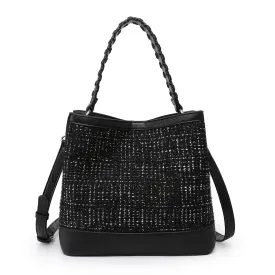 Tweed Handbag w/Crossbody