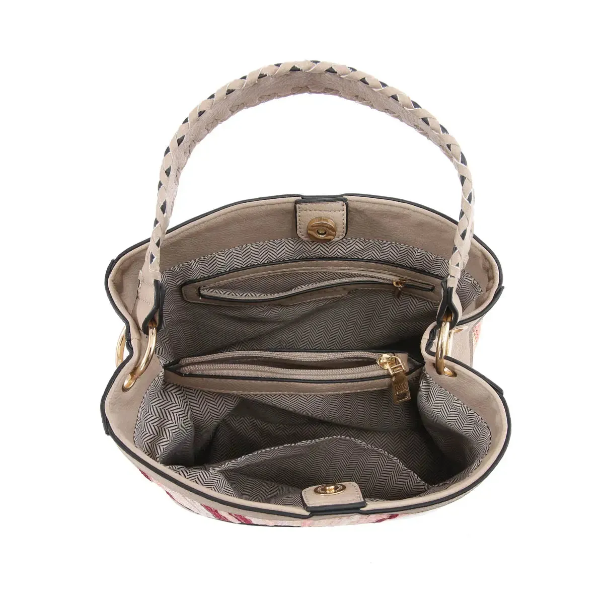 Tweed Handbag w/Crossbody
