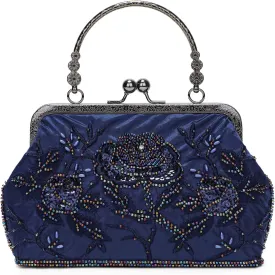UBORSE 1920s Vintage Clutch Purse Beaded Evening Bag for Women Formal Bridal Sequin Handbag Clutch for Wedding/Prom/Cocktail