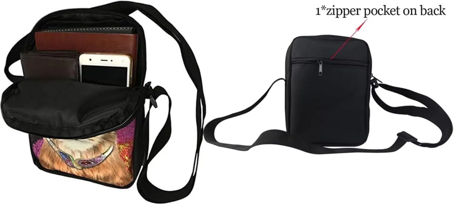 Women Messenger Bag Shoulder Crossbody Satchel Bag with Adjustable Strap