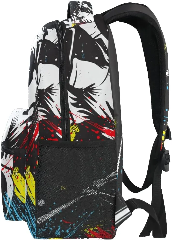 xigua Baseball School Backpack Bookbags for Students Girls Boys Women Men,Laptop Shoulder Bag Daypack for Travel Hiking Camping Sports,16 Inch